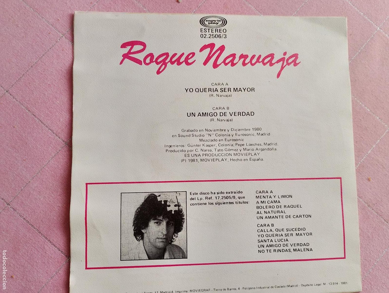 Discos de vinilo: Roque Narvaja &ndash; Yo Queria Ser Mayor, 1981 - Foto 3