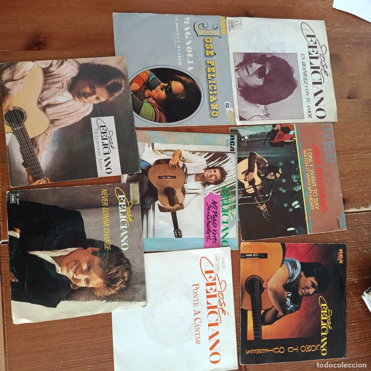 Discos de vinilo: JOS&Eacute; FELICIANO - LOTE DE 8 SINGLES A&Ntilde;OS 70 / 80