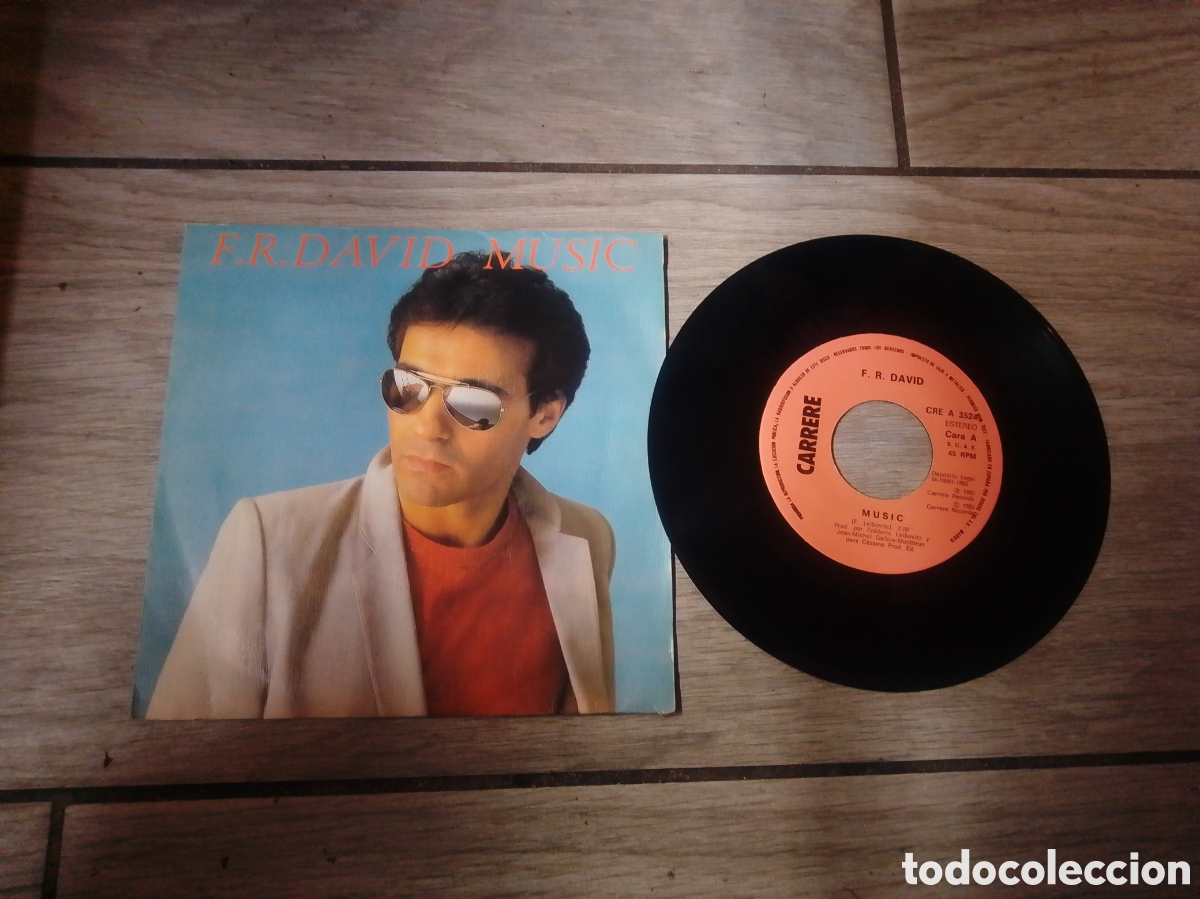 Discos de vinilo: F. R. DAVID - MUSIC - SINGLE - SPAIN - CARRERE - CC -