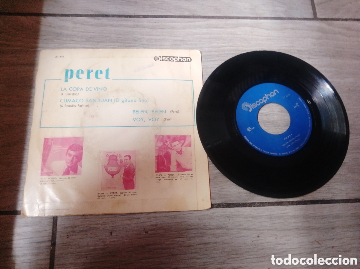 Discos de vinilo: PERET - LA COPA DE VINO - EP - SPAIN - DISCOPHON - CC - - Foto 2