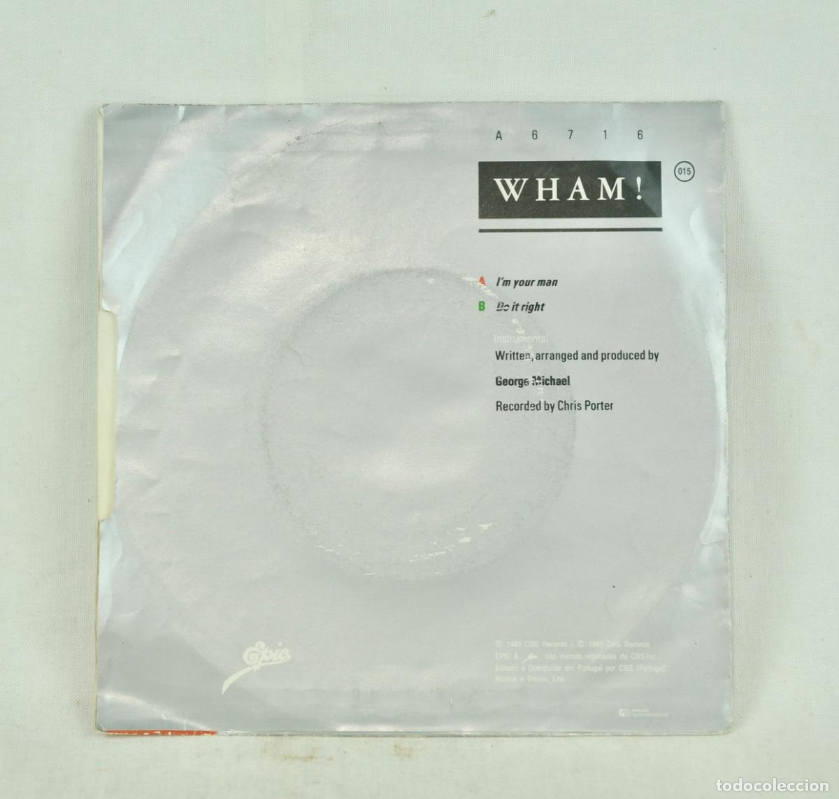 Discos de vinilo: Wham - I&acute;m your man 1985 - Foto 2