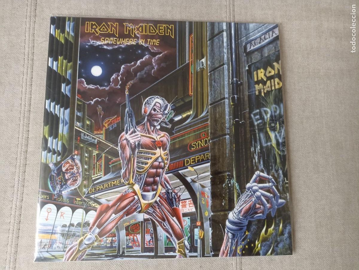 Discos de vinilo: Iron Maiden. LP. Somewhere In Time. Reissue 2014