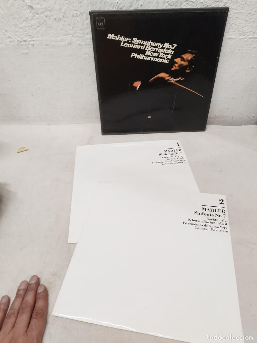Discos de vinilo: Mahler*, Leonard Bernstein, New York Philharmonic &ndash; Symphony No. 7. Doble Vinilo lp.