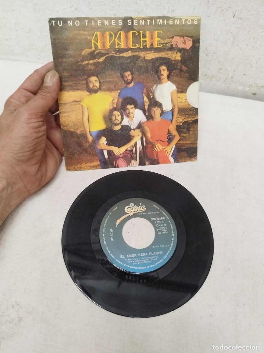 Discos de vinilo: Apache, t&uacute; no tienes sentimientos. Vinilo single. - Foto 1