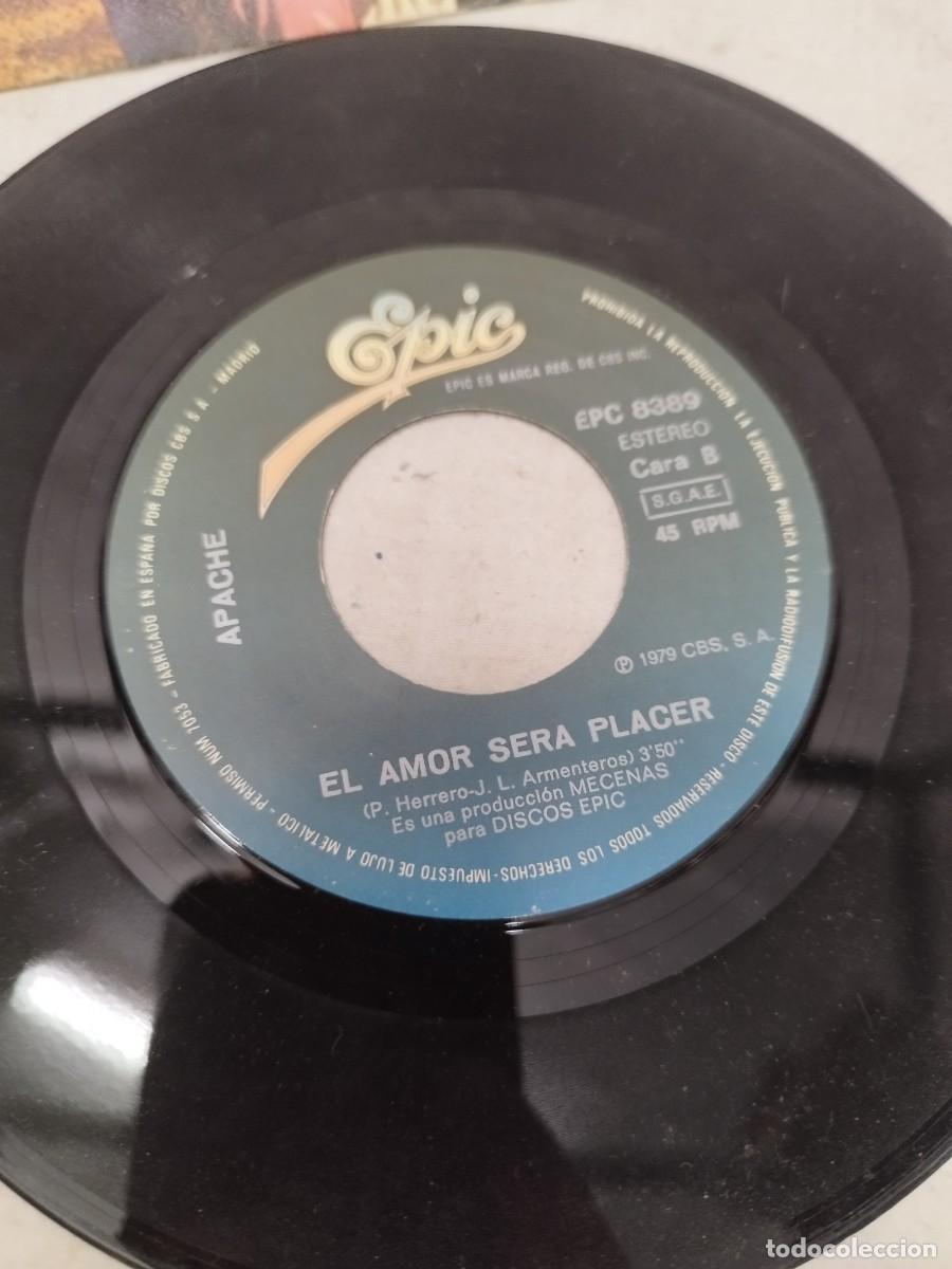 Discos de vinilo: Apache, t&uacute; no tienes sentimientos. Vinilo single. - Foto 2