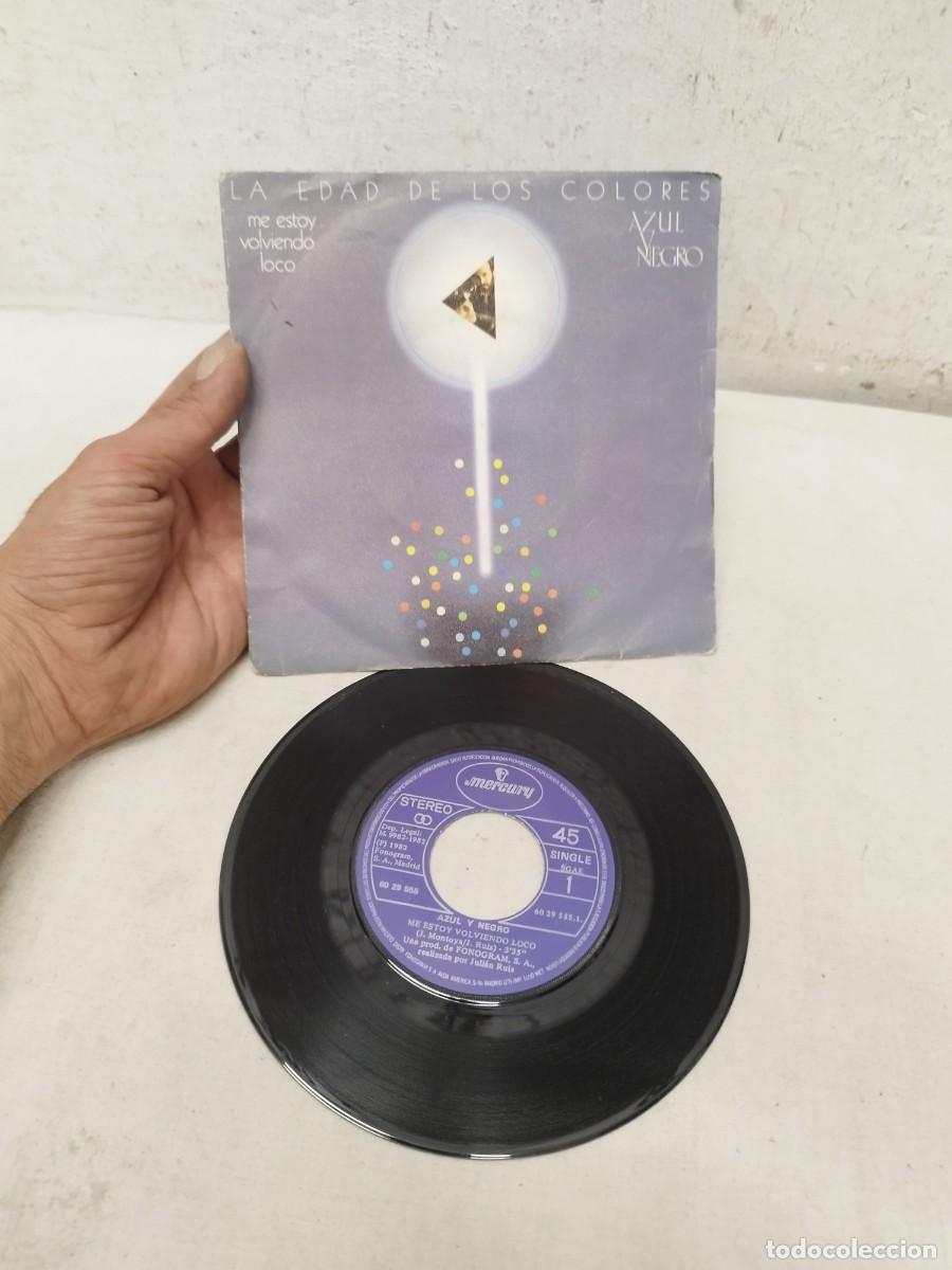 Discos de vinilo: Azul Y Negro &ndash; Me Estoy Volviendo Loco. Vinilo single 7&rdquo;.
