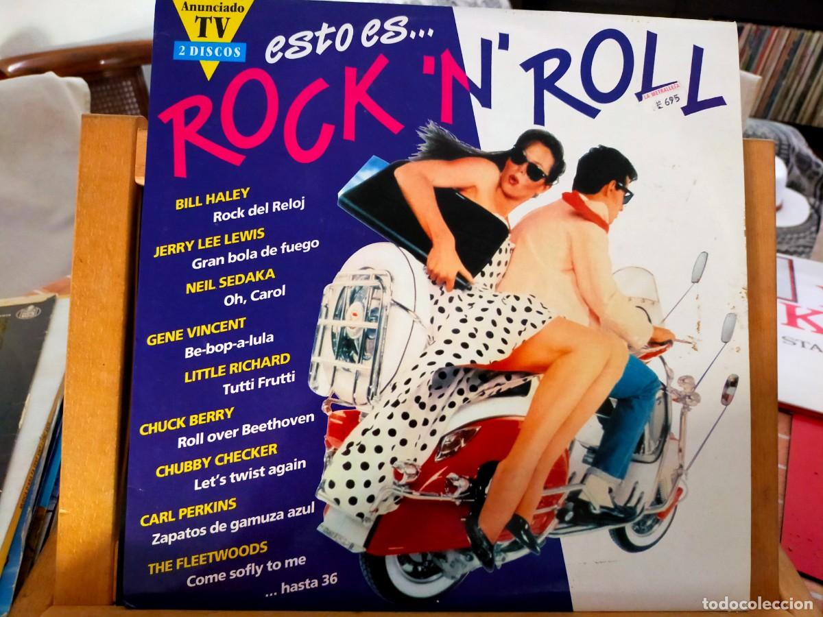 Discos de vinilo: ESTO ES ROCK &acute;N&acute; ROLL. DOBLE &Aacute;LBUM. 2 LP. DIVUCSA. 36 TEMAS. VER DESCRIPCI&Oacute;N. 1991