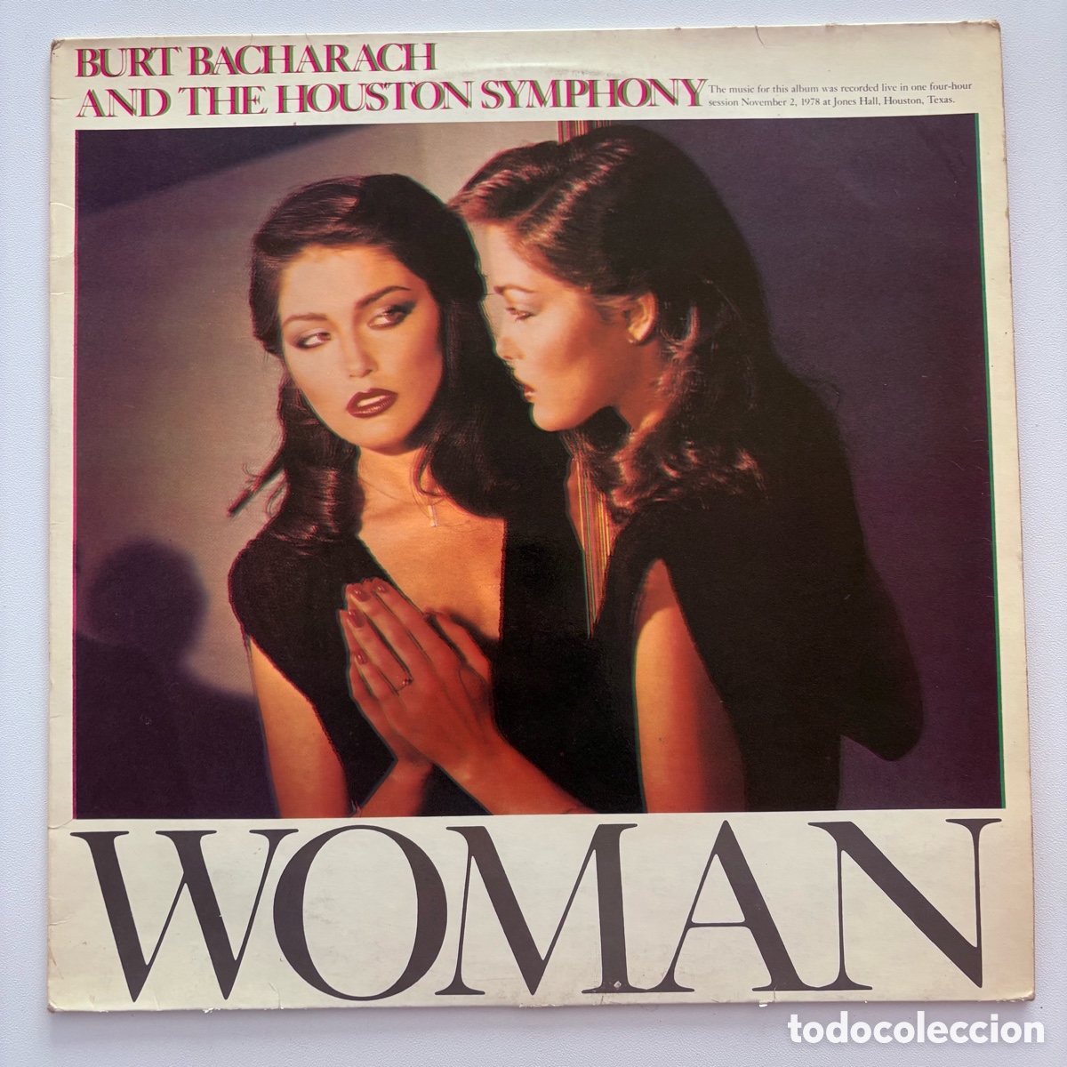 Discos de vinilo: lp Burt Bacharach And The Houston Symphony Orchestra &ndash; Woman edicion espa&ntilde;ola de 1979