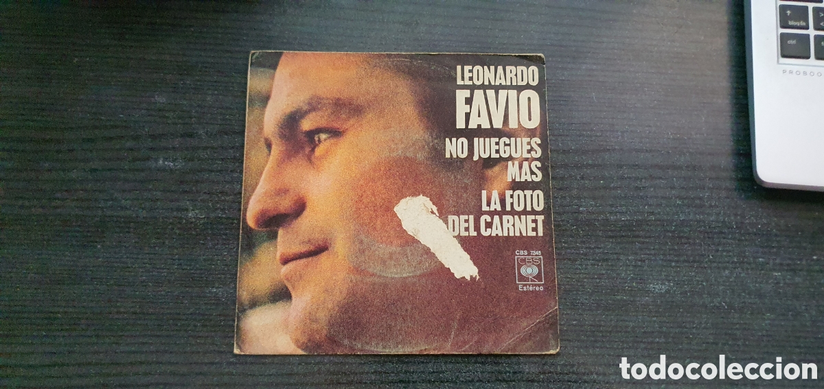 Discos de vinilo: Cubierta Leonardo Favio No juegues m&aacute;s