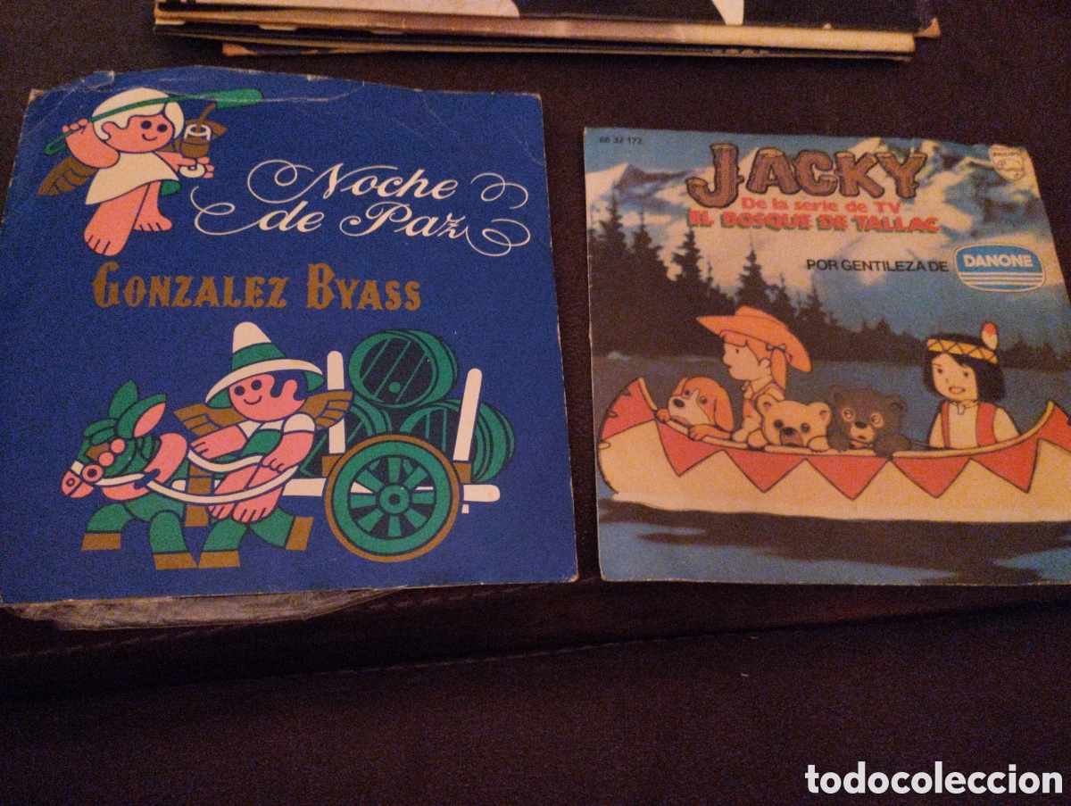 Discos de vinilo: Discos de vinilo infantiles. Jacky y luca y villancico