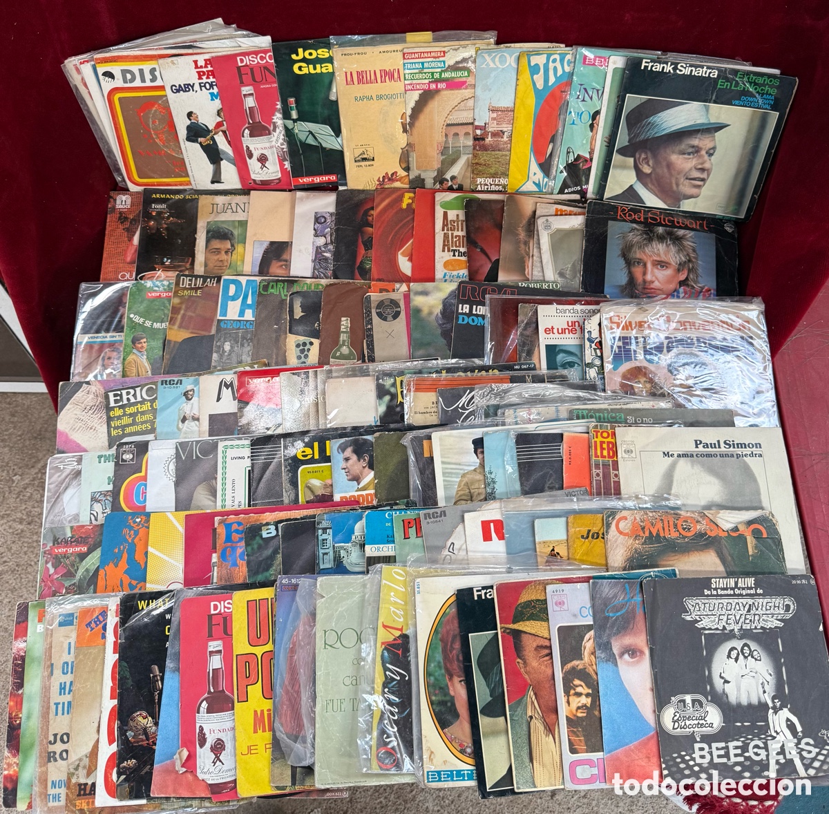 Discos de vinilo: Enorme lote de +100 discos de vinilo,Singles!