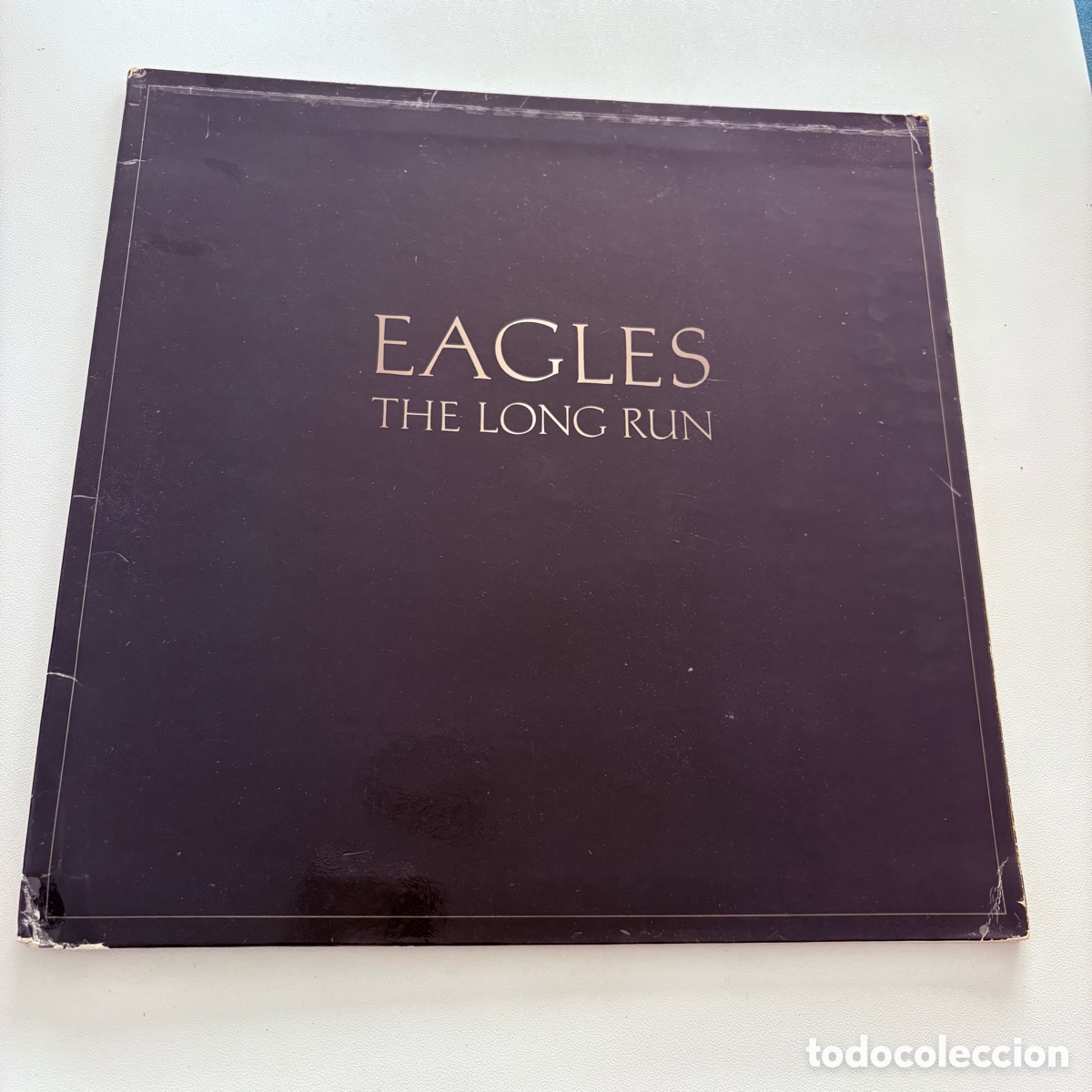 Discos de vinilo: lp Eagles &lrm;&ndash; The Long Run edicion espa&ntilde;ola de 1979