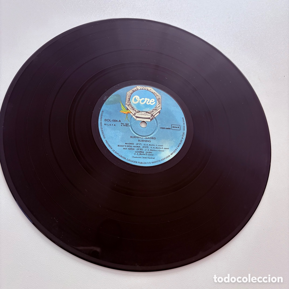 Discos de vinilo: lp Burning &ndash; Madrid edicion espa&ntilde;ola de 1978 - Foto 7