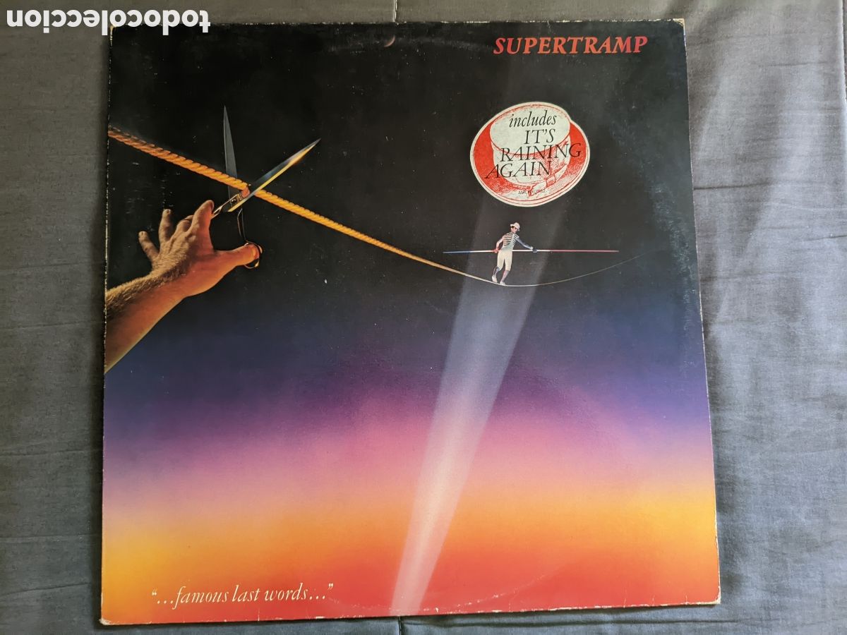 Discos de vinilo: // Supertramp &ndash; &rdquo;...Famous Last Words...&rdquo; - A&M Holland 1982