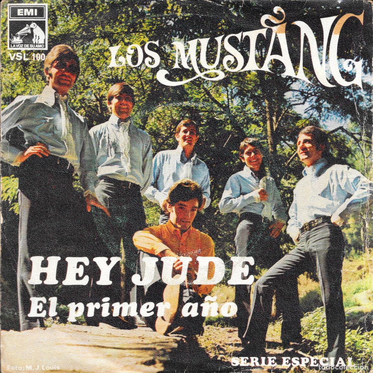 Discos de vinilo: Single Los Munstang - Hey Jude / El primer a&ntilde;o - Compra minima 6 &euro;