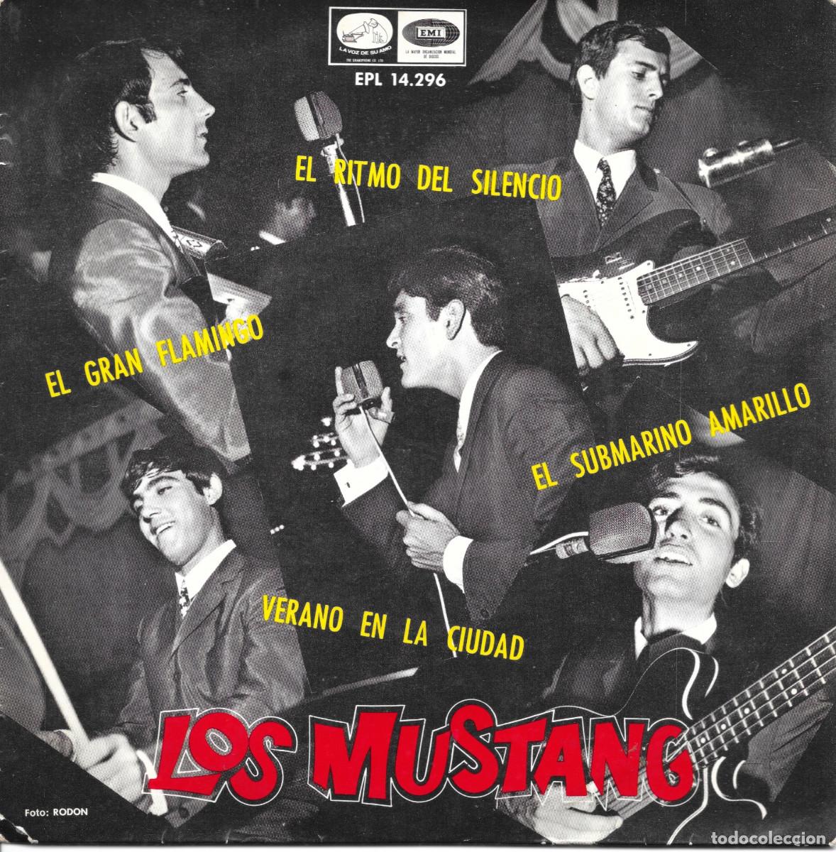 Discos de vinilo: EP Los Munstang - Submarino amarillo/ Verano en la ciudad / El gran Flamingo /El ritmo del Silencio