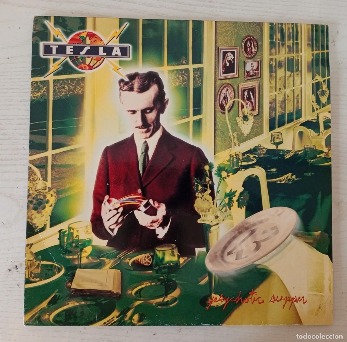 Discos de vinilo: TESLA : Psychotic supper. (LP. Geffen Rds., 1991)