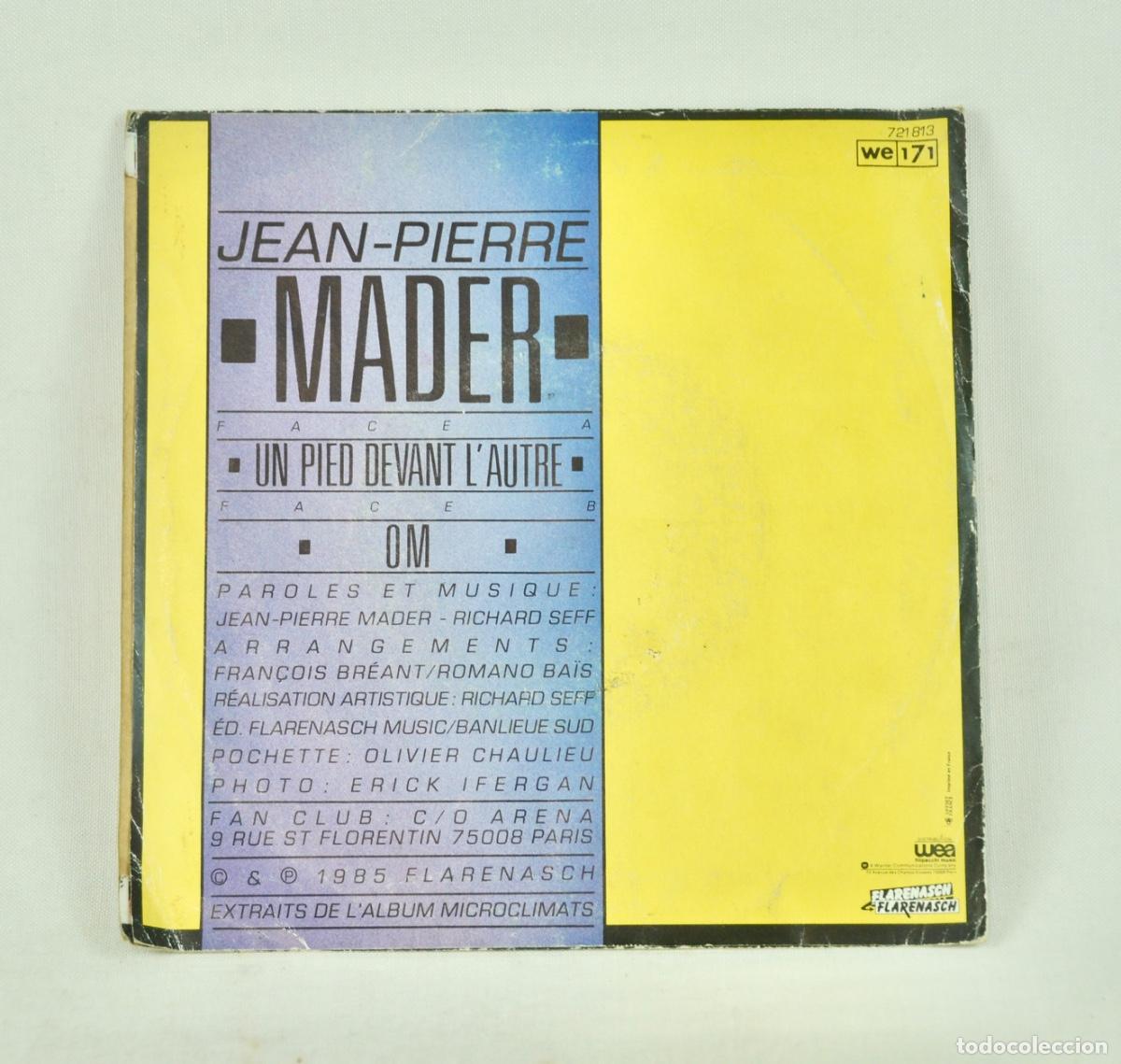Discos de vinilo: Mader - Un pied devant l&acute;autre a&ntilde;o 1985 - Foto 2