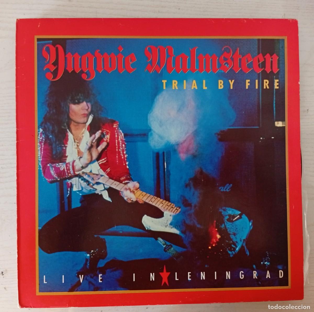 Discos de vinilo: YNGWIE MALMSTEEN : Trial by Fire. Live in Leningrad. (LP. Polygram Rds., 1989)