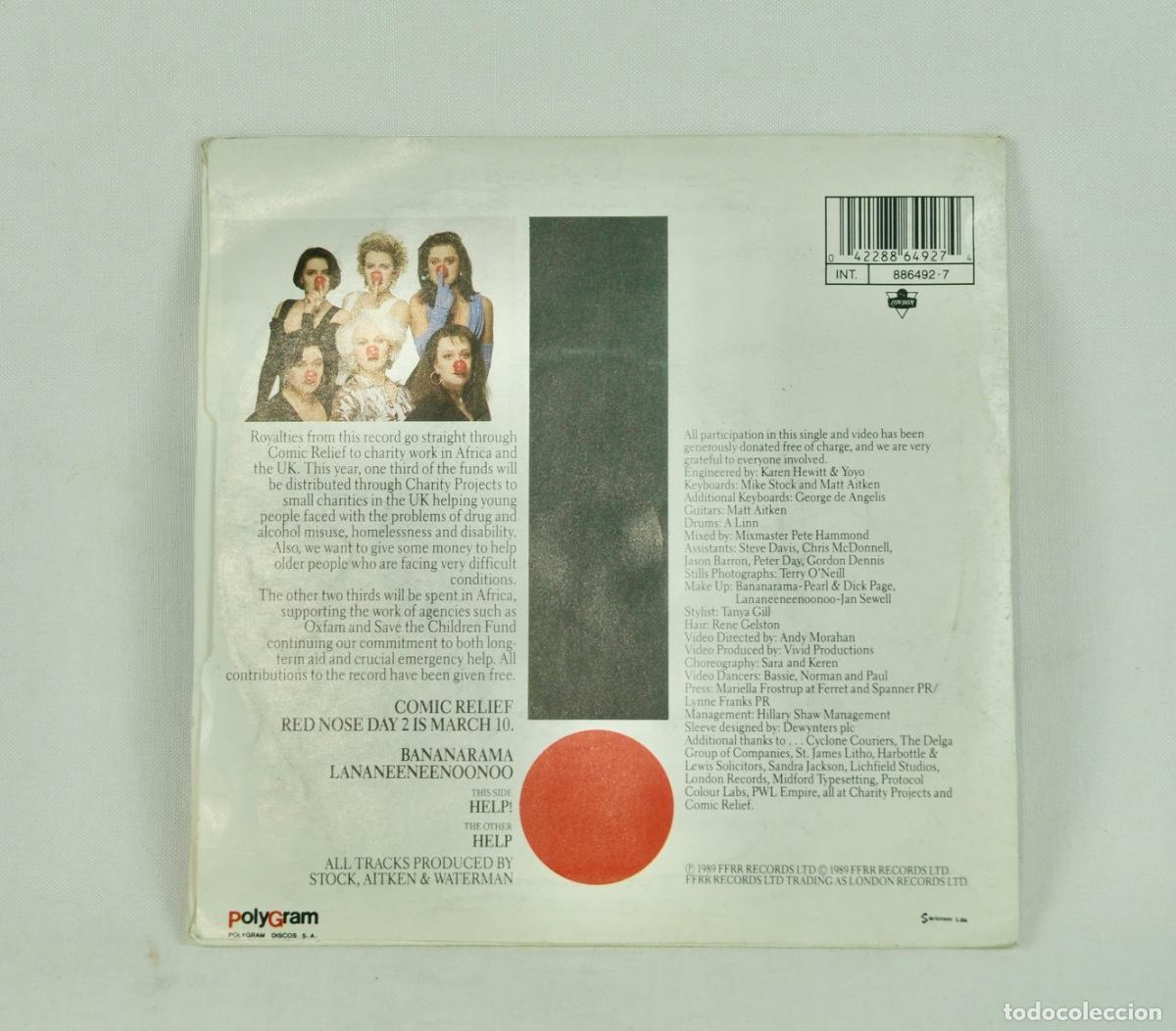 Discos de vinilo: Bananarama - help a&ntilde;o 1989 - Foto 2