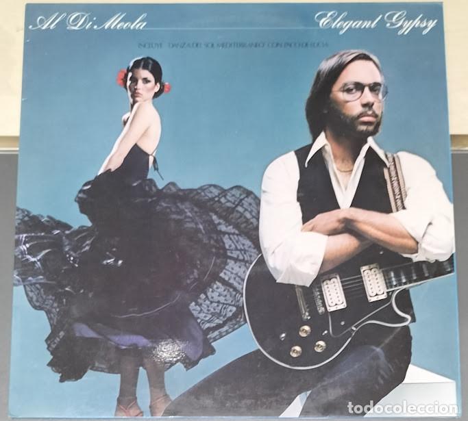 Discos de vinilo: Al Di Meola - Elegant Gypsy - LP CBS ref. LSP 982375-1. Ed. espa&ntilde;ola 1990.
