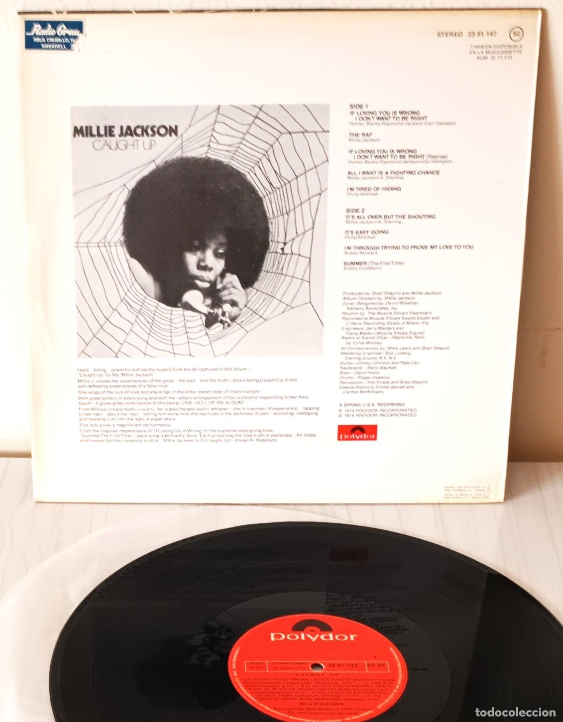 Discos de vinilo: MILLIE JACKSON - CAUGHT UP POLYDOR - 1975 - Foto 2