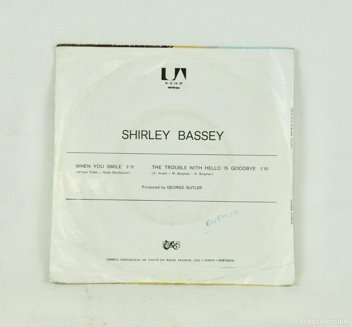 Discos de vinilo: Shirley Bassey - When you smile - Foto 2