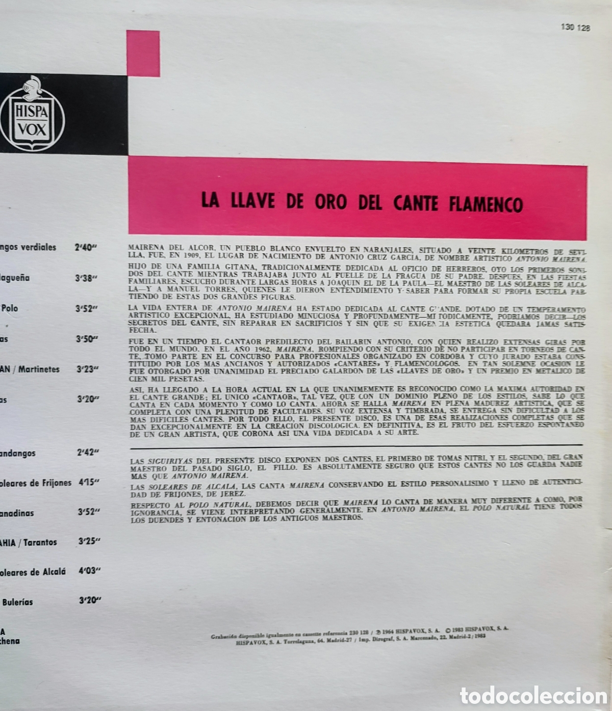 Discos de vinilo: LP PEPE MARCHENA FLAMENCO - Foto 2