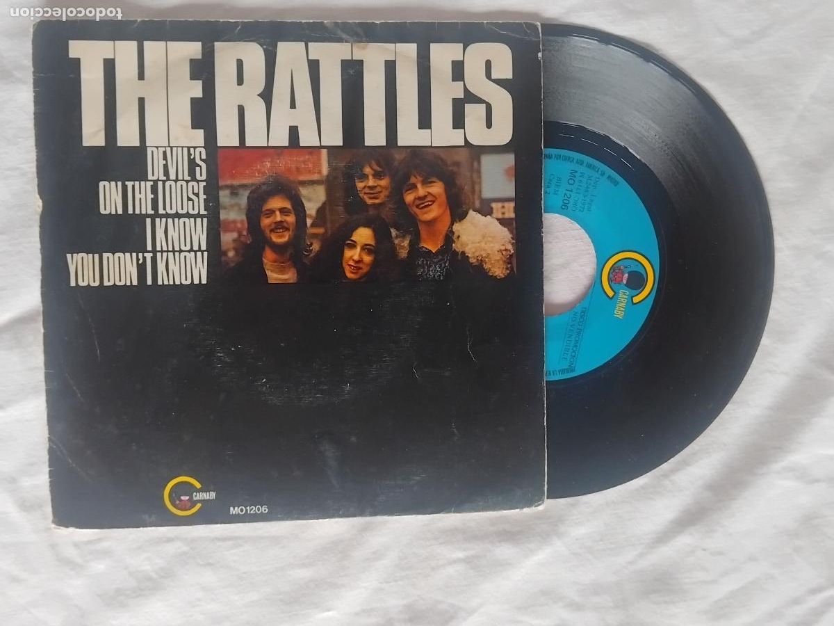 Discos de vinilo: THE RATTLES. DEVIL'S ON THE LOORE / I KNOW DON'T KNOW. SINGLE CARNABY 1972