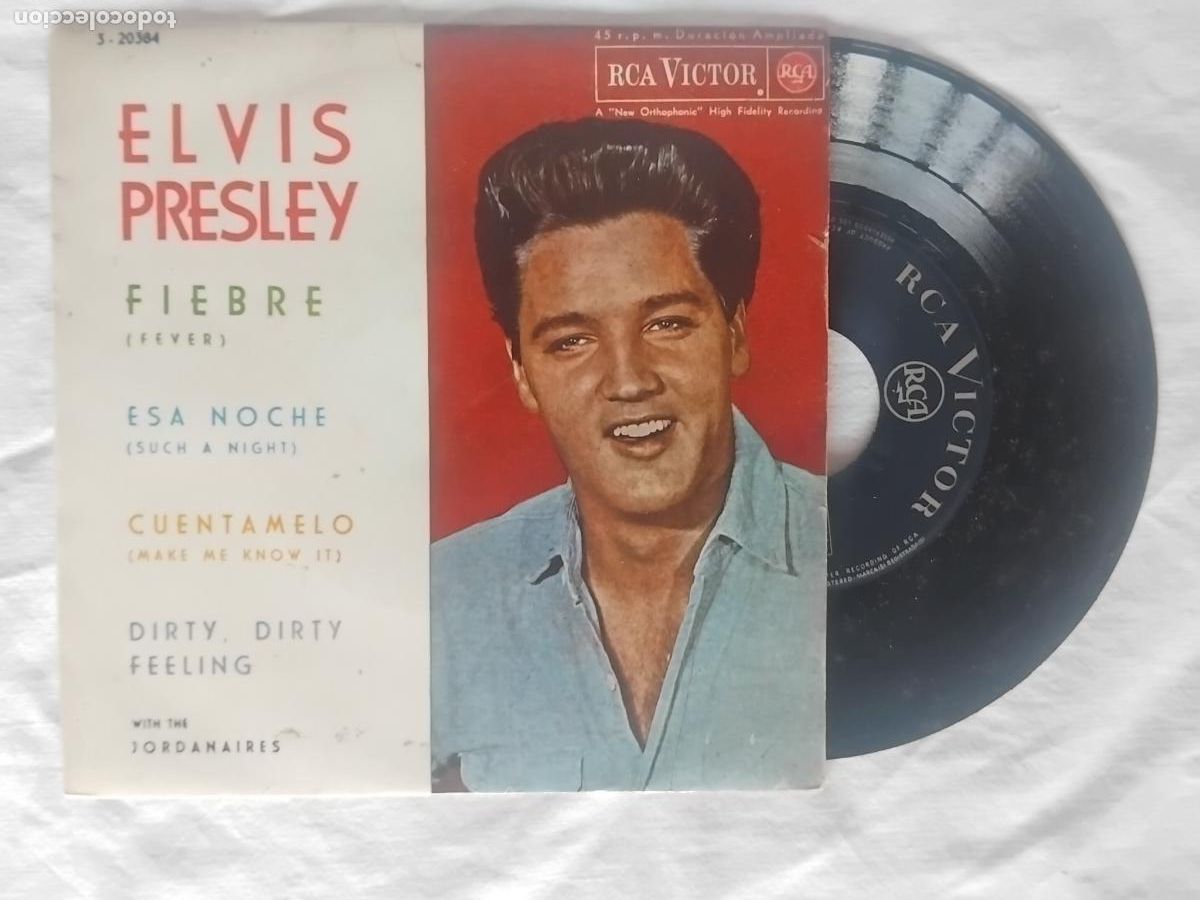 Discos de vinilo: ELVIS PRESLEY - FIEBRE (FEVER) + 3 - EP RCA 1962