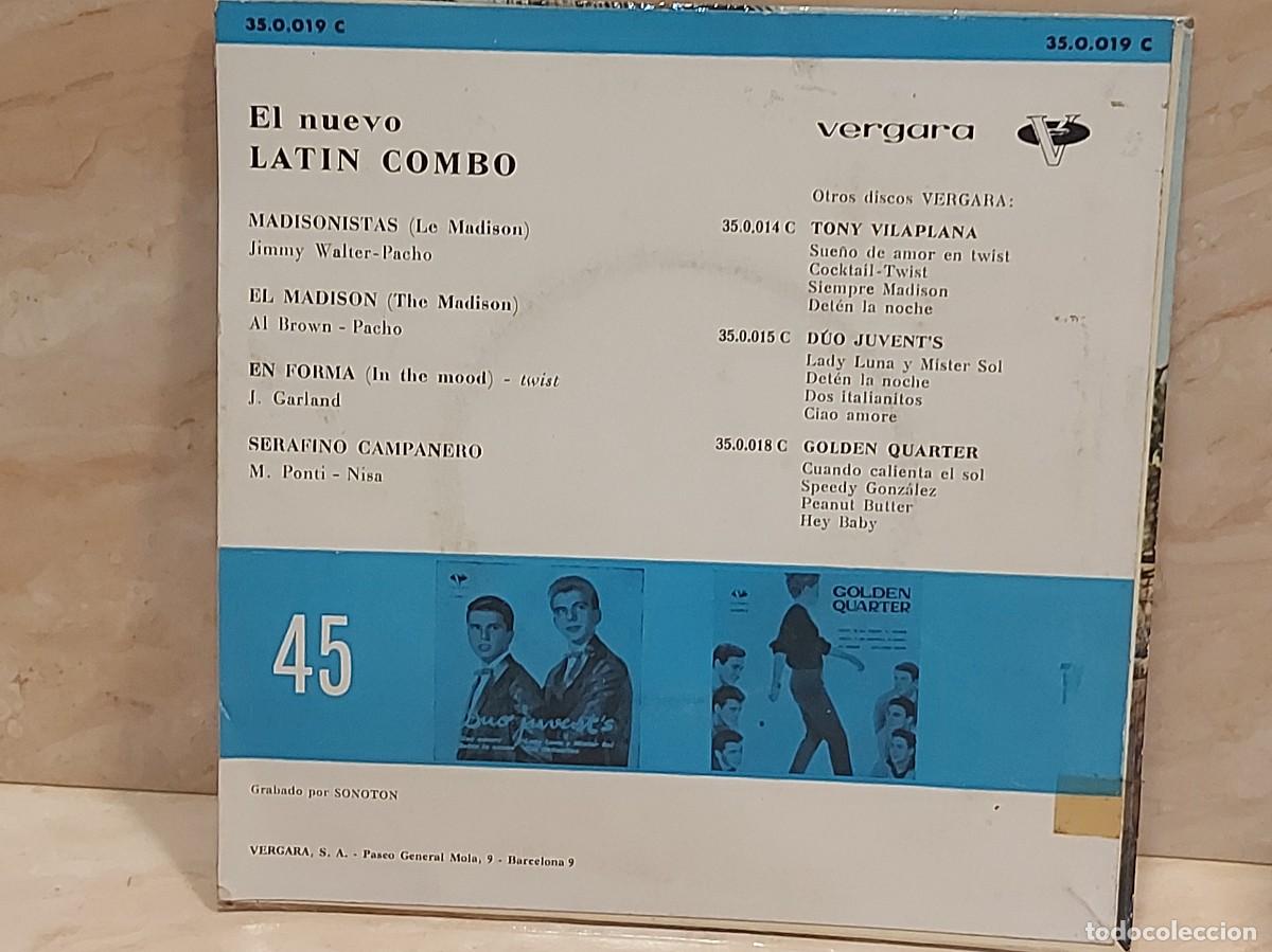 Discos de vinilo: LATIN COMBO | EN FORMA +3 | EP-VERGARA-1962 | MBC. *** - Foto 3