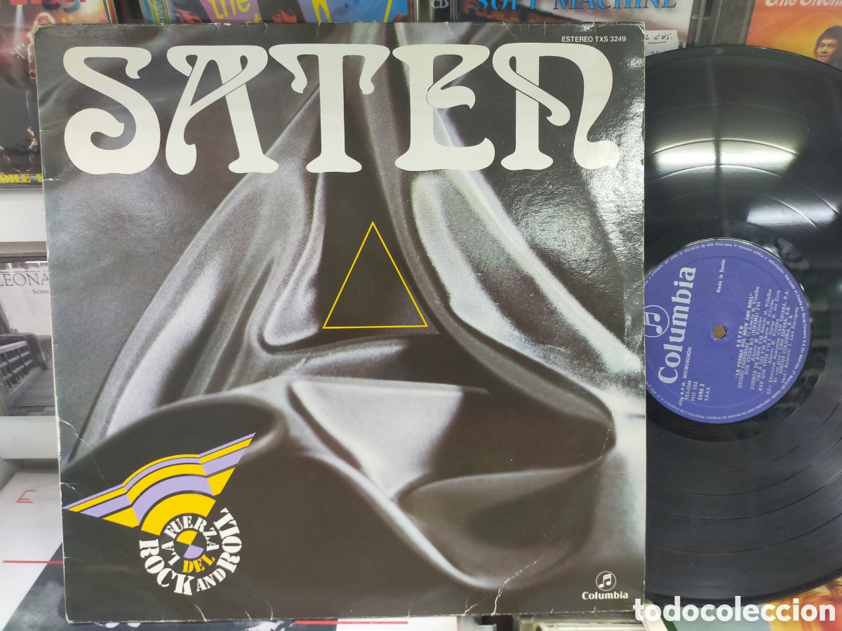 Discos de vinilo: Sat&eacute;n lp la fuerza del rock and roll 1982