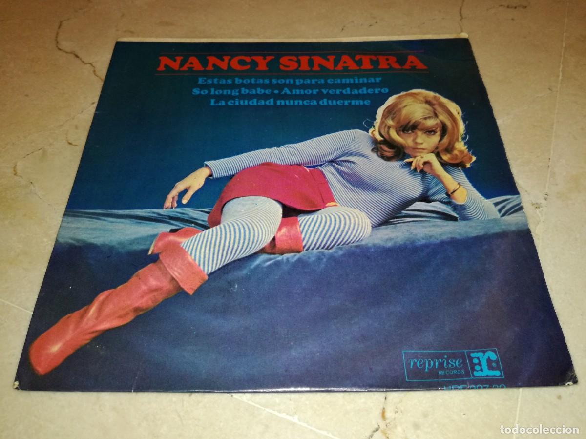 Discos de vinilo: NANCY SINATRA - ESTAS BOTAS SON PARA CAMINAR - ORIGINAL ESPA&Ntilde;OL 1965