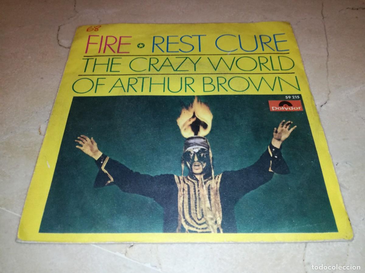 Discos de vinilo: THE CRAZY WORLD OF ARTHUR BROWN - FIRE / REST CURE - ORIGINAL ESPA&Ntilde;OL 1968