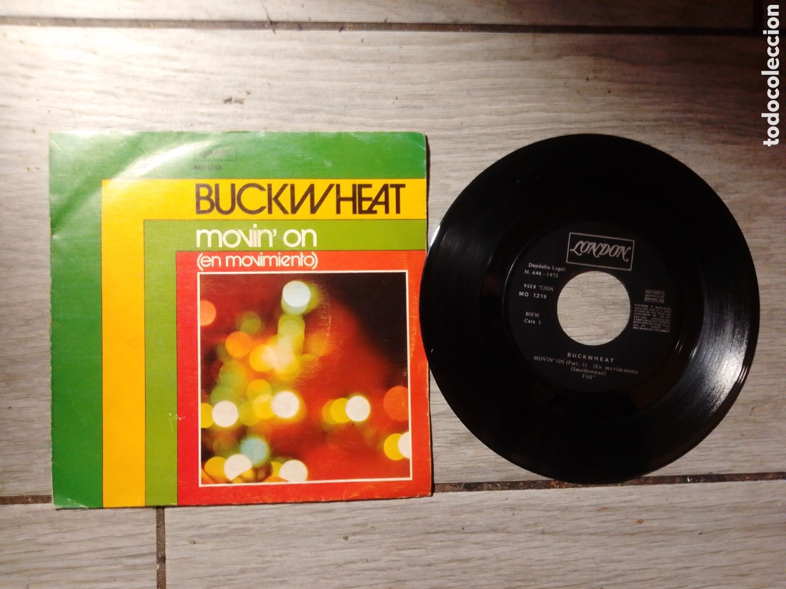 Discos de vinilo: BUCKWHEAT - MOVIN ON / EN MOVIMIENTO - SINGLE - SPAIN - LONDON - L -