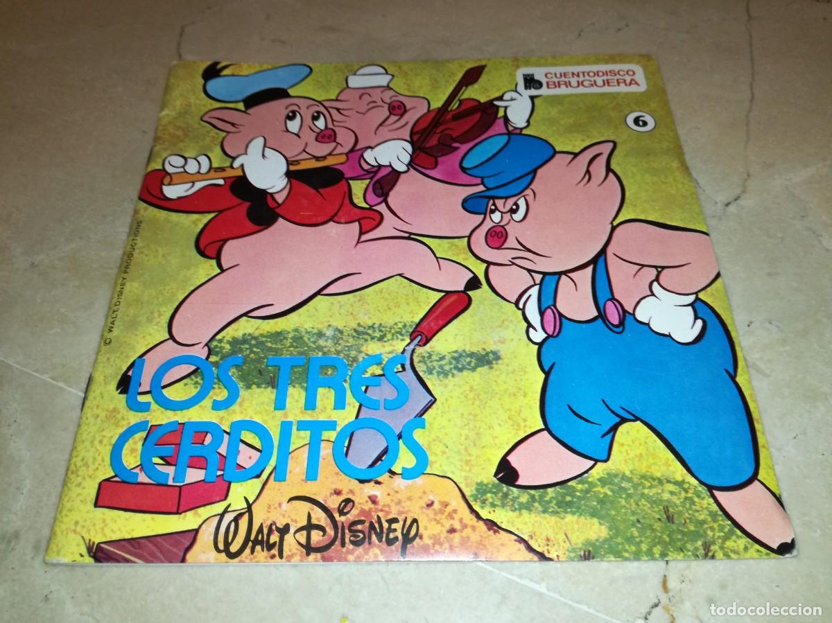 Discos de vinilo: LOS TRES CERDITOS CUENTO DISCO 1979 BRUGUERA WALT DISNEY