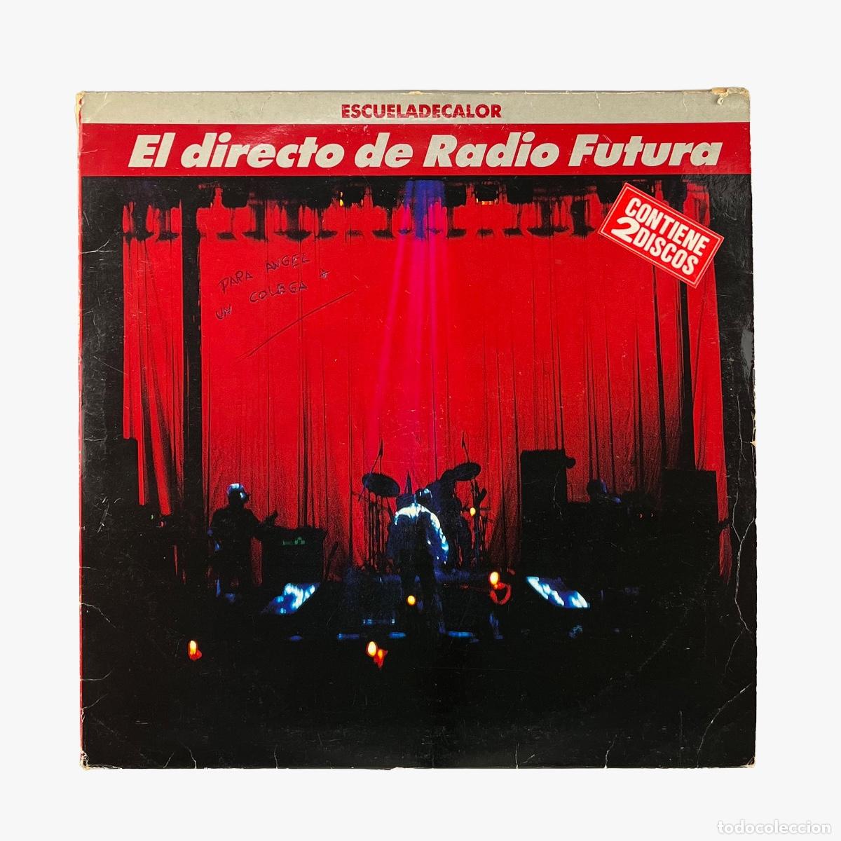 Discos de vinilo: 2xLP. Radio Futura. El Directo De Radio Futura &bull; Escueladecalor (G/VG)