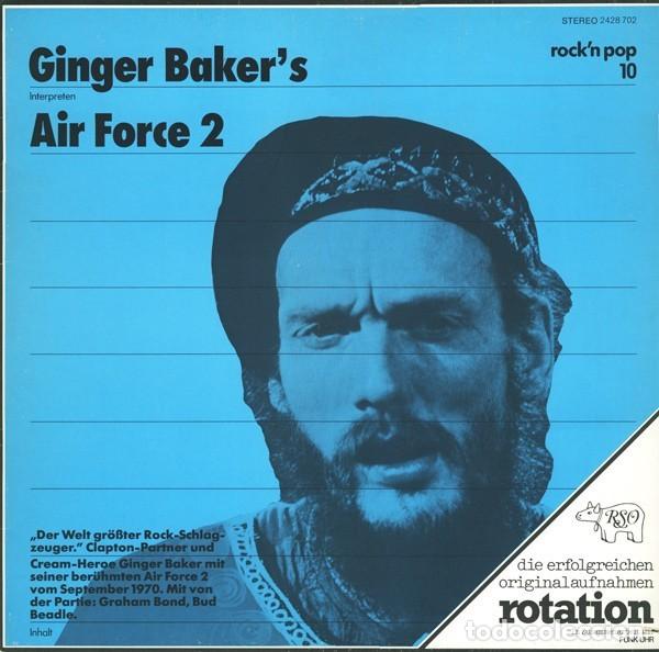 Discos de vinilo: cream, GINGER BAKER'S AIR FORCE 2, 1970 !! Graham Bond, ORIG. EDIT. germany !!! exc