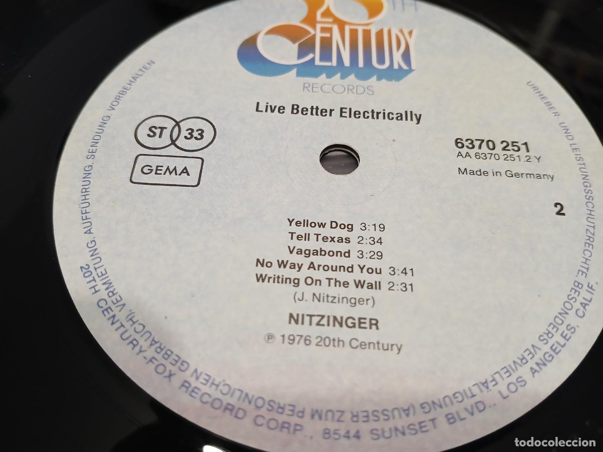 Discos de vinilo: Nitzinger &ndash; Live Better Electrically- (1976) LP disco vinilo - Foto 2