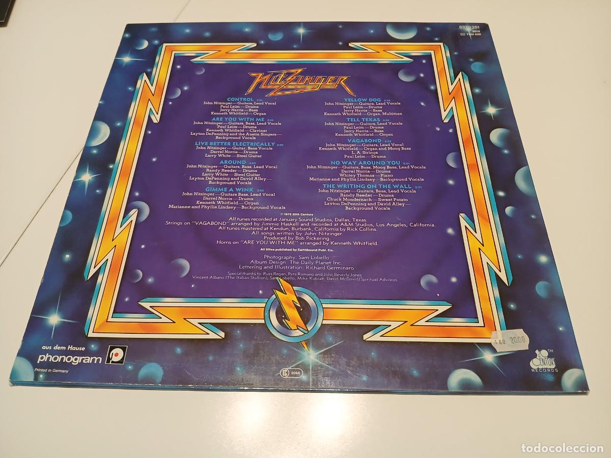 Discos de vinilo: Nitzinger &ndash; Live Better Electrically- (1976) LP disco vinilo - Foto 8