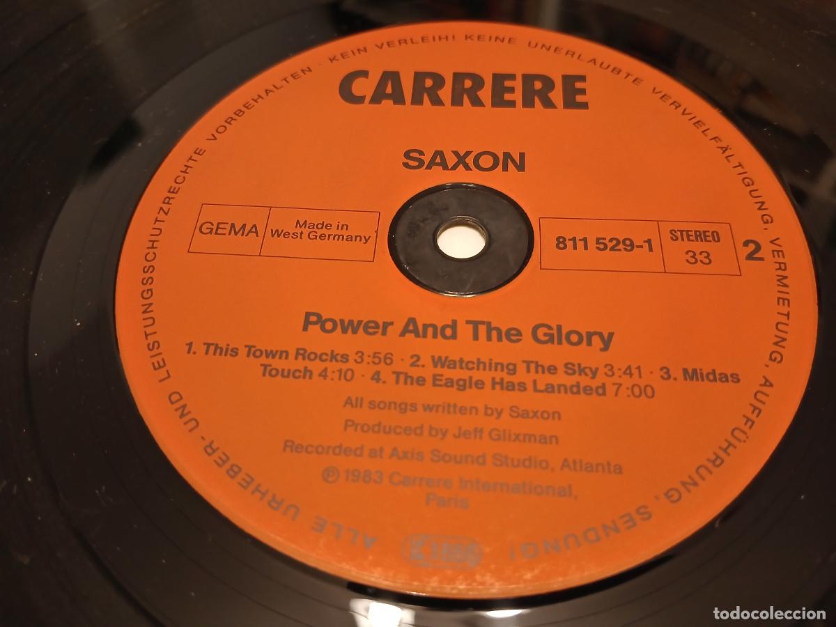 Discos de vinilo: Saxon &ndash; Power & The Glory- (1983) LP disco vinilo - Foto 2