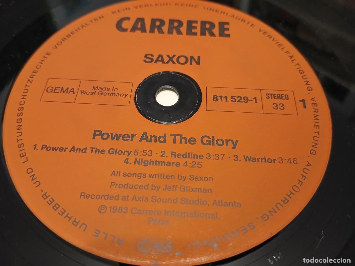 Discos de vinilo: Saxon &ndash; Power & The Glory- (1983) LP disco vinilo - Foto 3