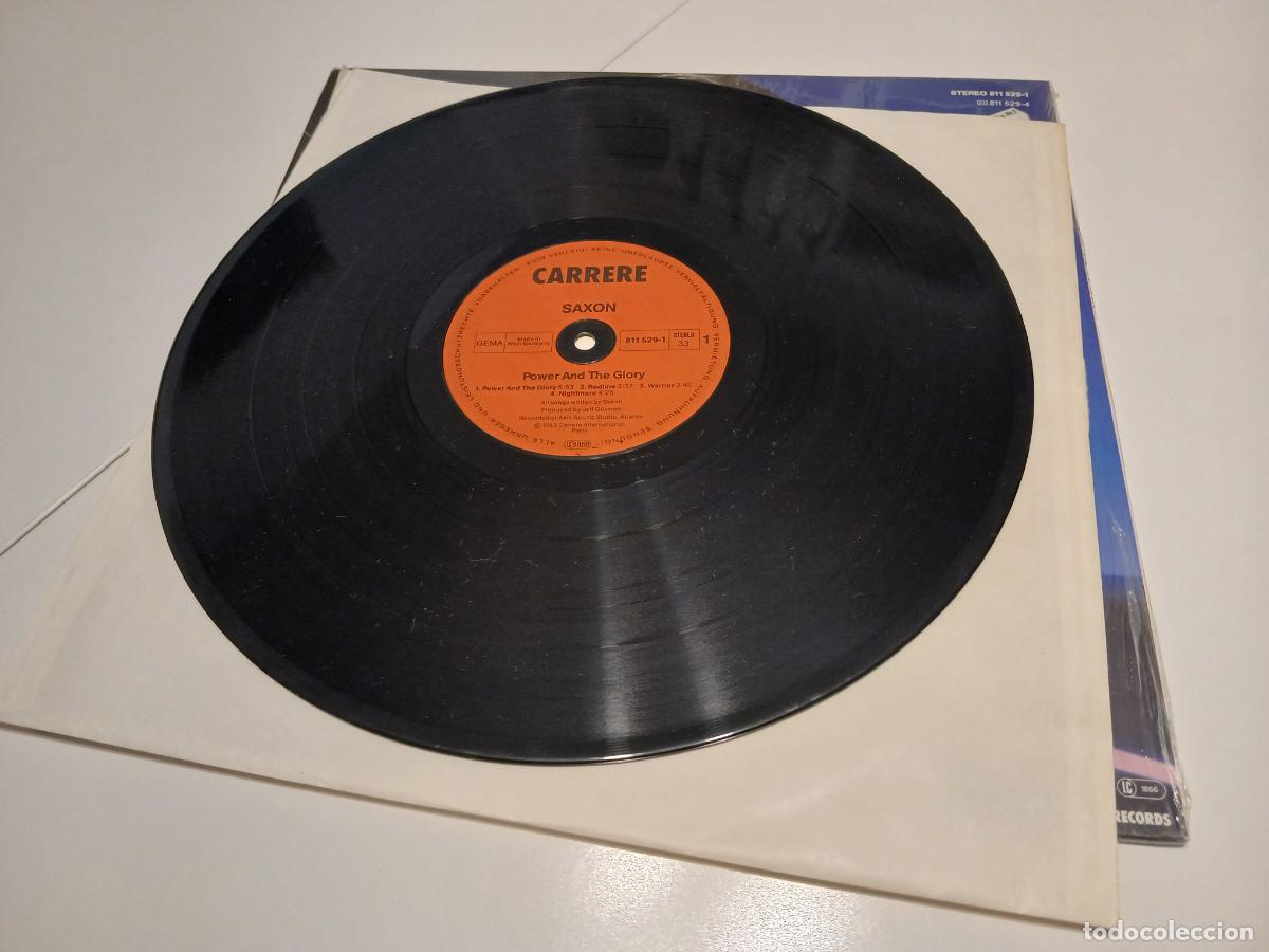 Discos de vinilo: Saxon &ndash; Power & The Glory- (1983) LP disco vinilo - Foto 4