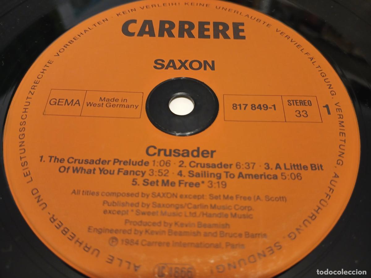 Discos de vinilo: Saxon &ndash; Crusader- (1984) LP disco vinilo - Foto 3