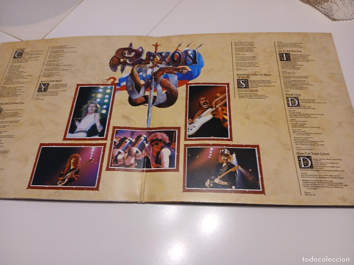 Discos de vinilo: Saxon &ndash; Crusader- (1984) LP disco vinilo - Foto 8