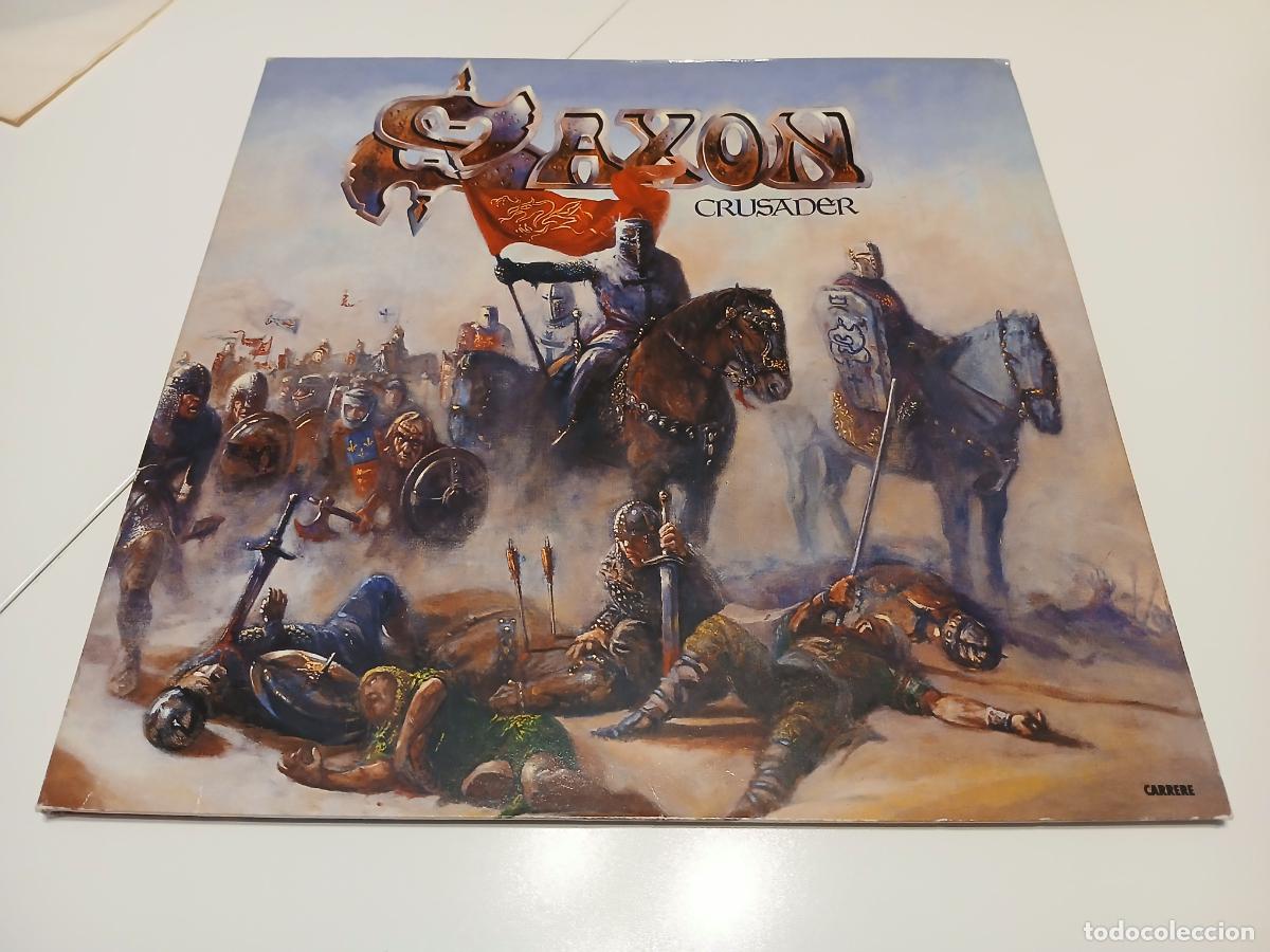 Discos de vinilo: Saxon &ndash; Crusader- (1984) LP disco vinilo