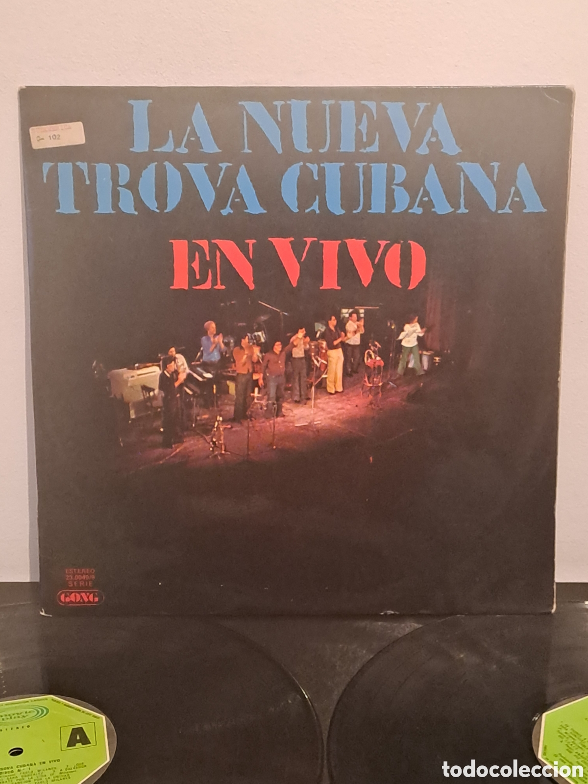 Discos de vinilo: La Nueva Trova Cubana En Vivo Movieplay / Serie Gong 1976 (S-23.0049/9 G) Espa&ntilde;a 2xLP, &Aacute;lbum. B.2
