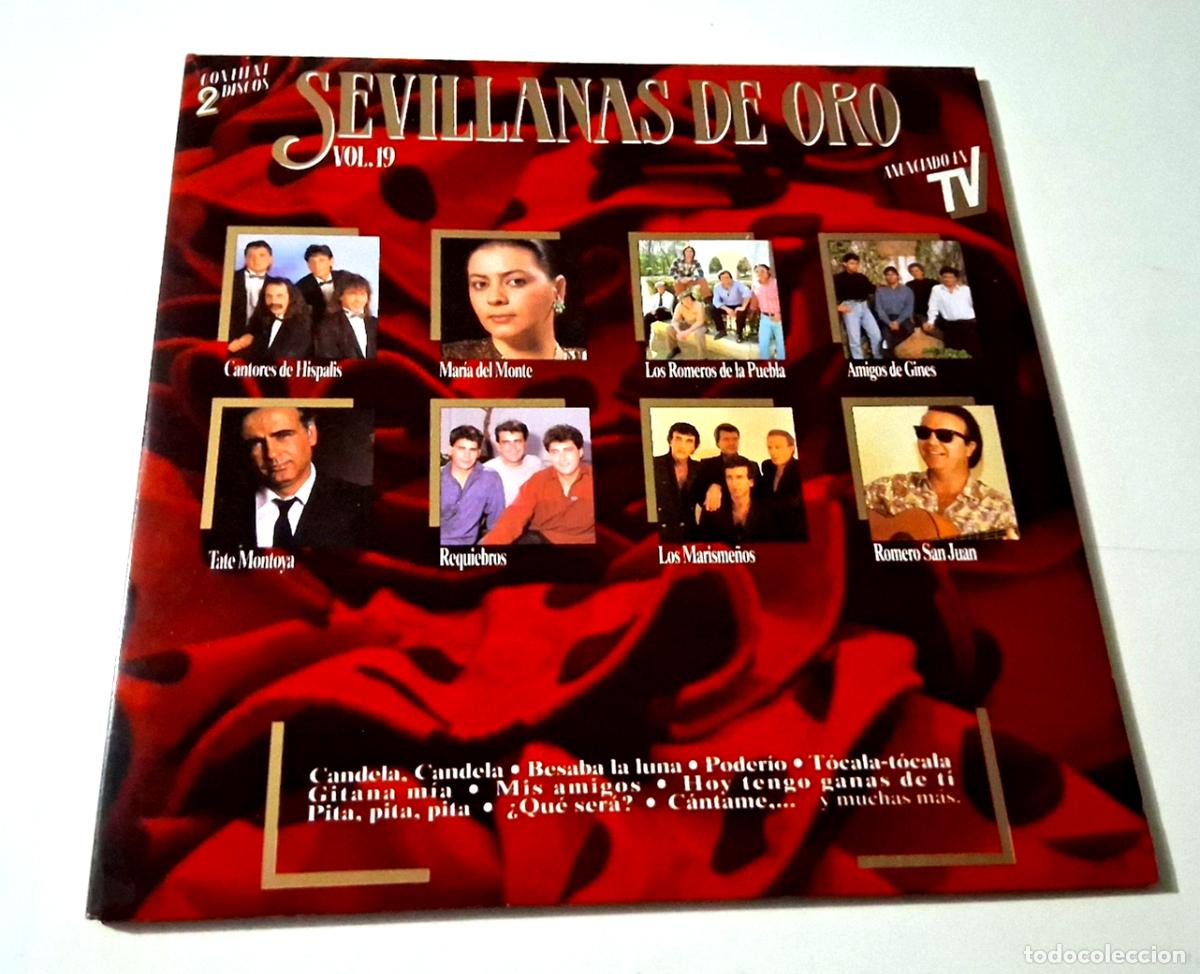 Discos de vinilo: LP &rdquo;SEVILLANAS DE ORO VOL 19&rdquo; 2LP VINYL 12&rdquo; LP VG/MBE VG/MBE GATEFOLD MARIA DEL