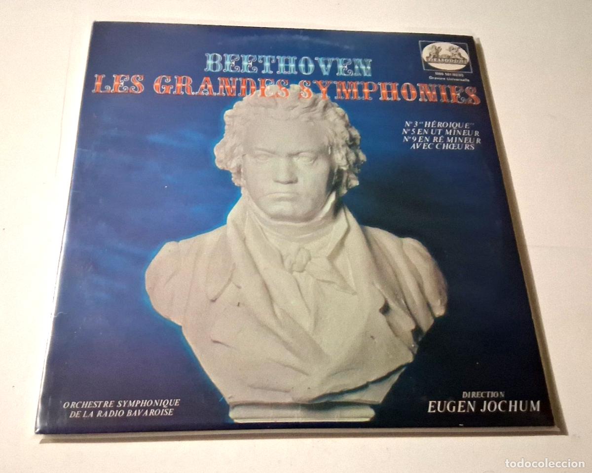 Discos de vinilo: EUGEN JOCHUM &rdquo;BEETHOVEN LES GRANDES SYMPHONIES&rdquo; 3LP VINYL 12&rdquo; LP VG/MBE G/BE