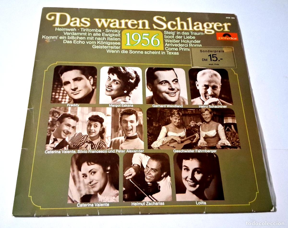Discos de vinilo: LP &rdquo;DAS WAREN SCHLAGER 1956&rdquo; LP VINYL 12&rdquo; G/BE VG/MBE HEIMWEH TIRITOMBA SMOKY